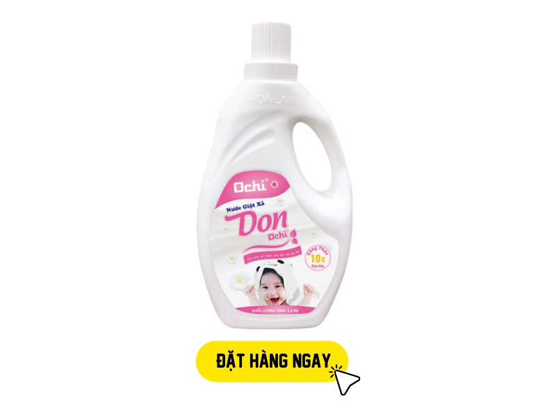 Nước giặt xả 6 in1 DON ochi màu hống 3.2 kg